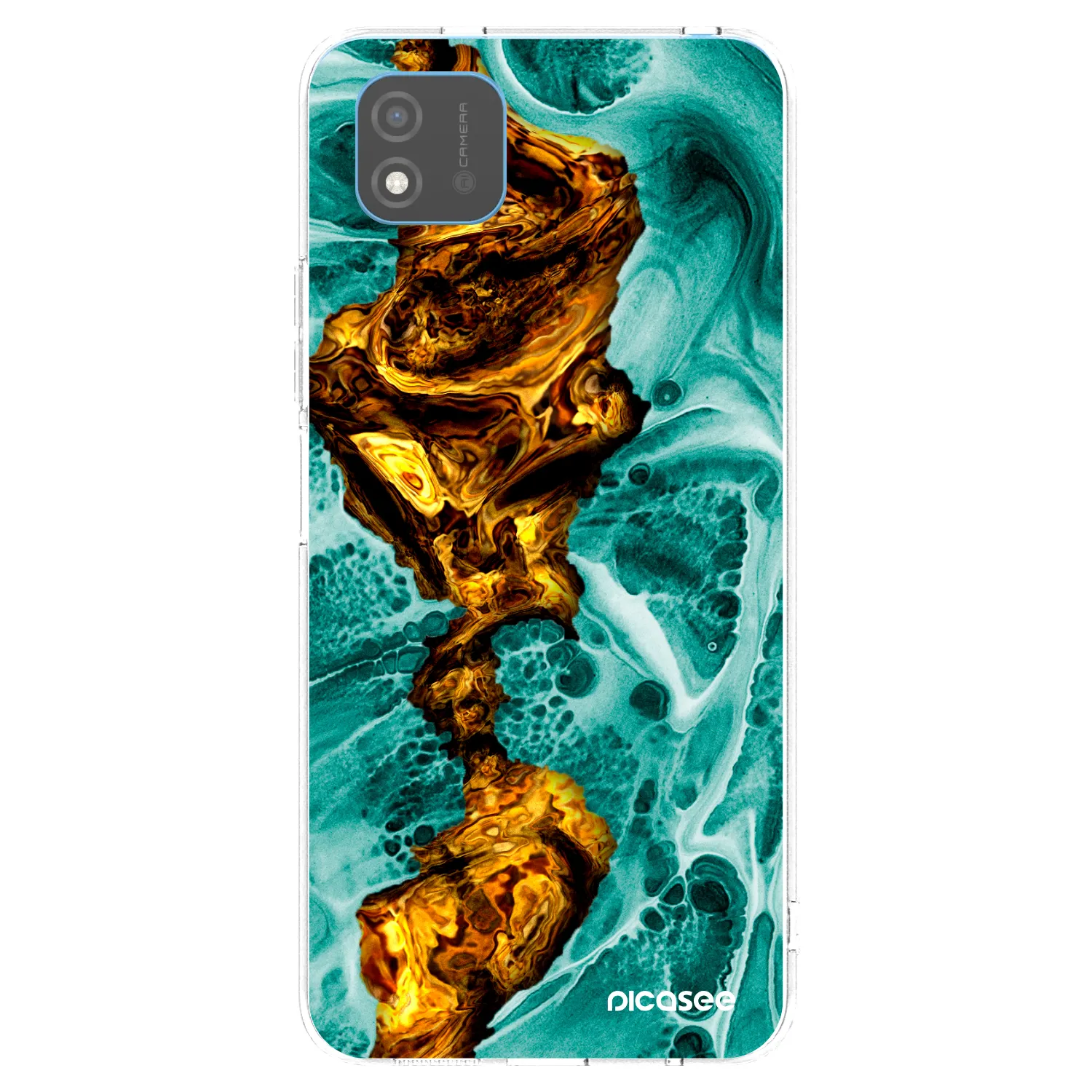 Picasee διαφανής θήκη σιλικόνης Realme C11 (2021) - Goldsky