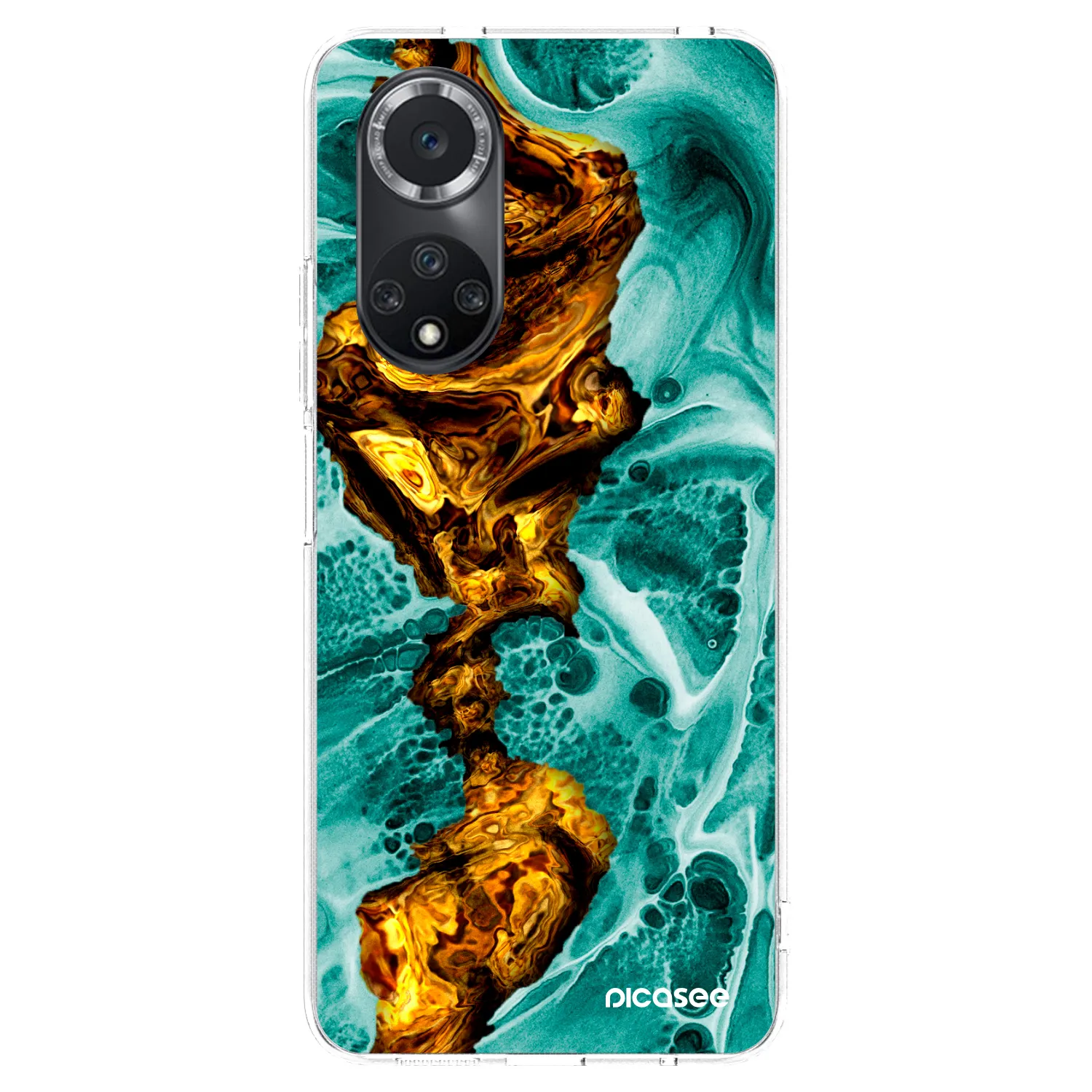 Picasee διαφανής θήκη σιλικόνης Huawei Nova 9 SE - Goldsky