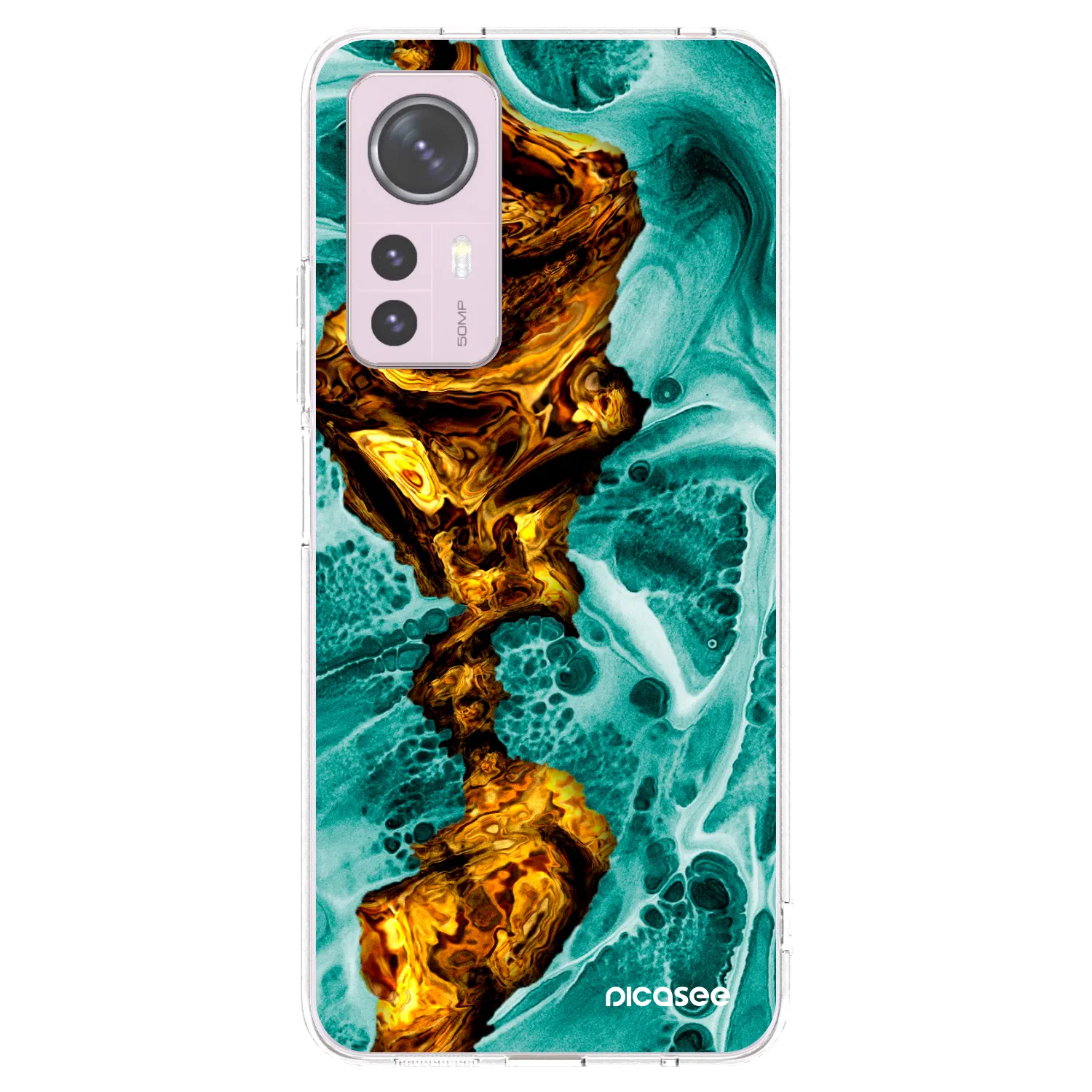 Picasee διαφανής θήκη σιλικόνης Xiaomi 12 - Goldsky