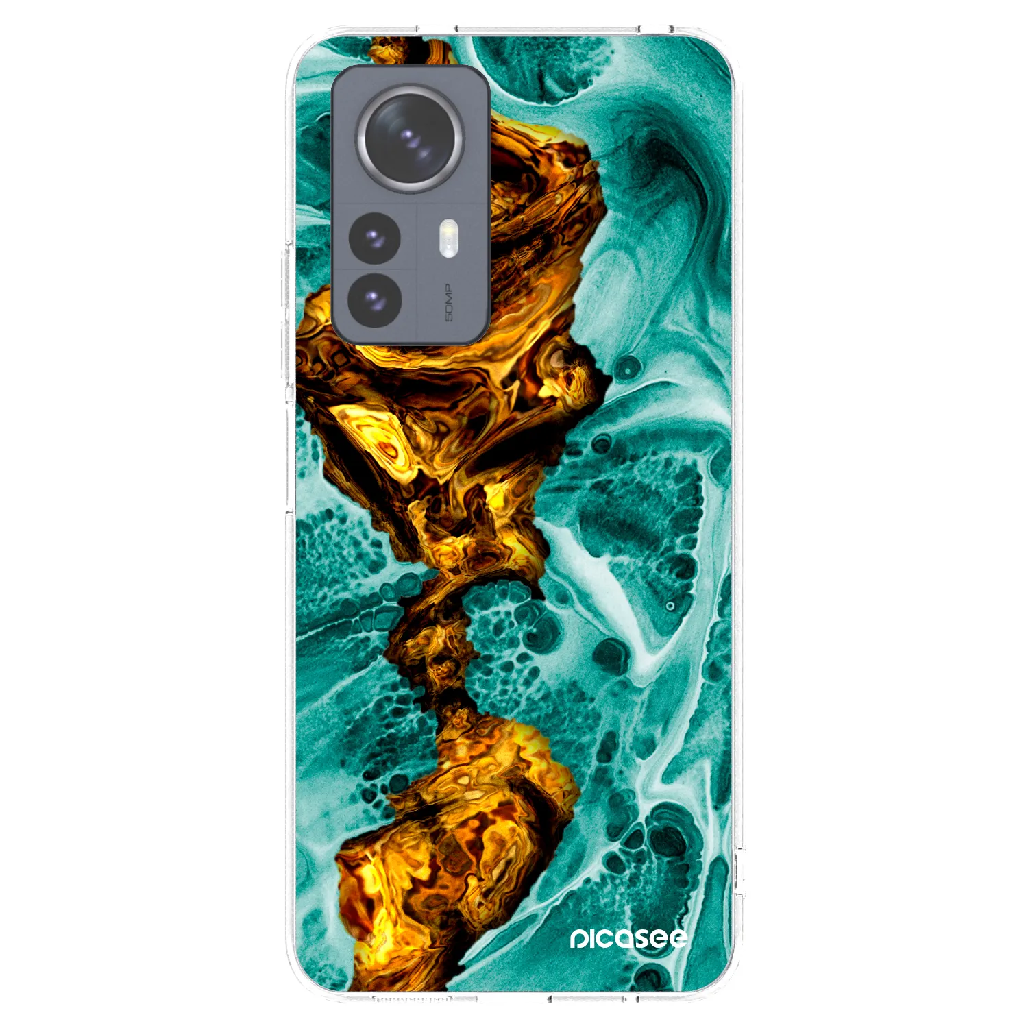 Picasee διαφανής θήκη σιλικόνης Xiaomi 12 Pro - Goldsky