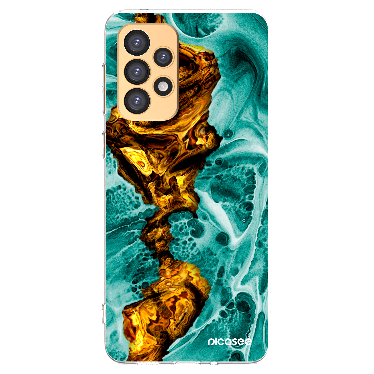 Picasee διαφανής θήκη σιλικόνης Samsung Galaxy A33 5G A336 - Goldsky