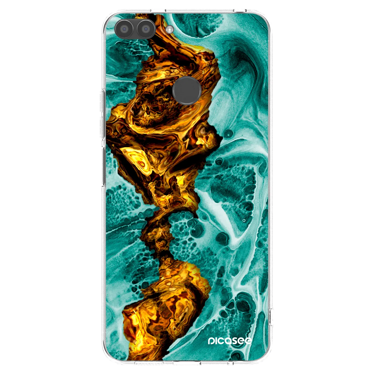 Picasee διαφανής θήκη σιλικόνης Huawei P Smart - Goldsky