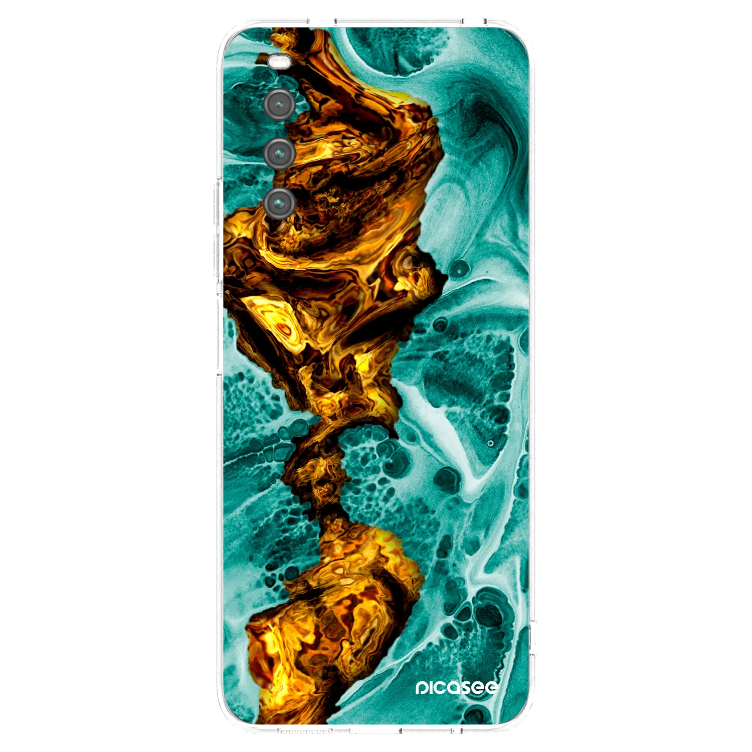 Picasee διαφανής θήκη σιλικόνης Sony Xperia 10 IV 5G - Goldsky