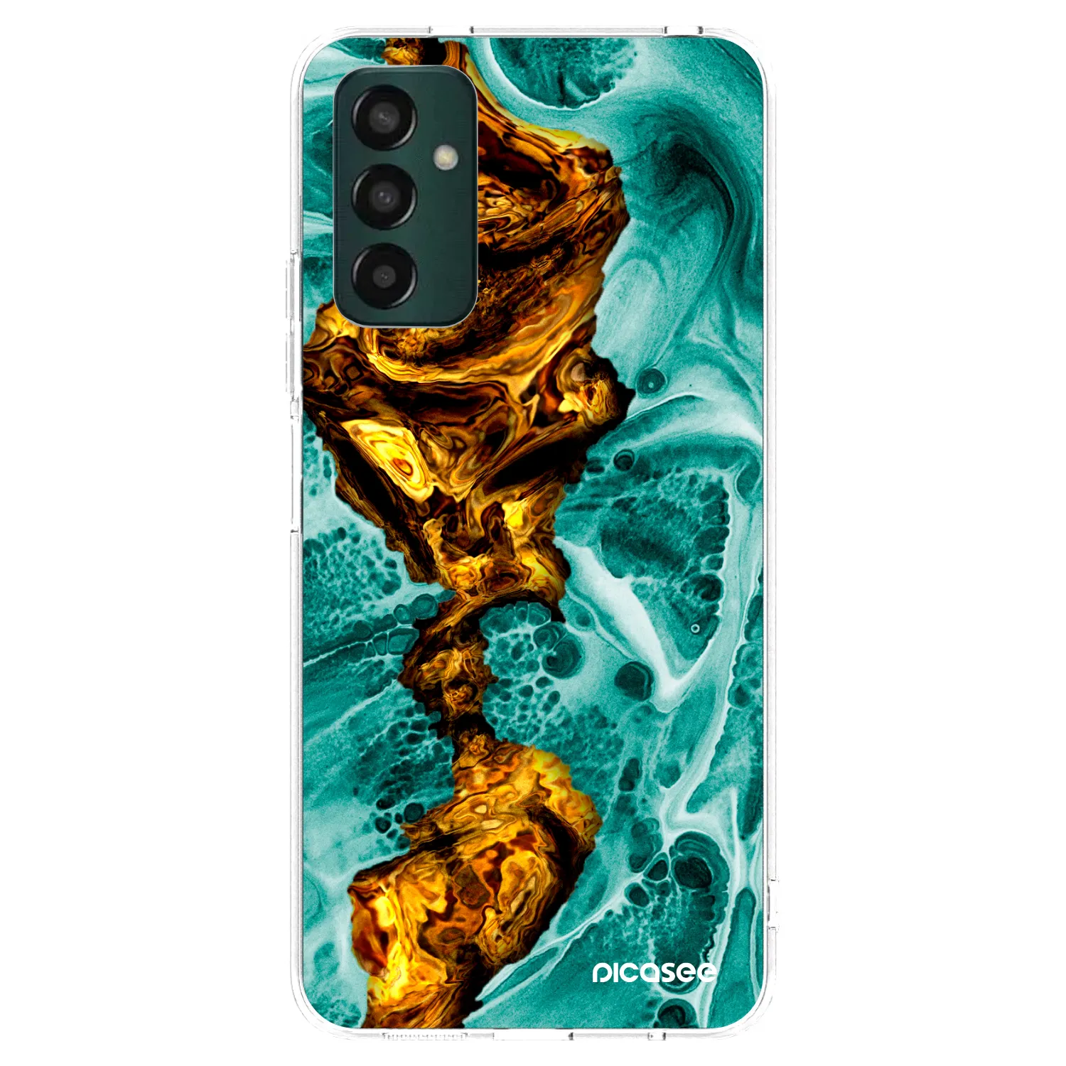 Picasee διαφανής θήκη σιλικόνης Samsung Galaxy M13 M135F - Goldsky