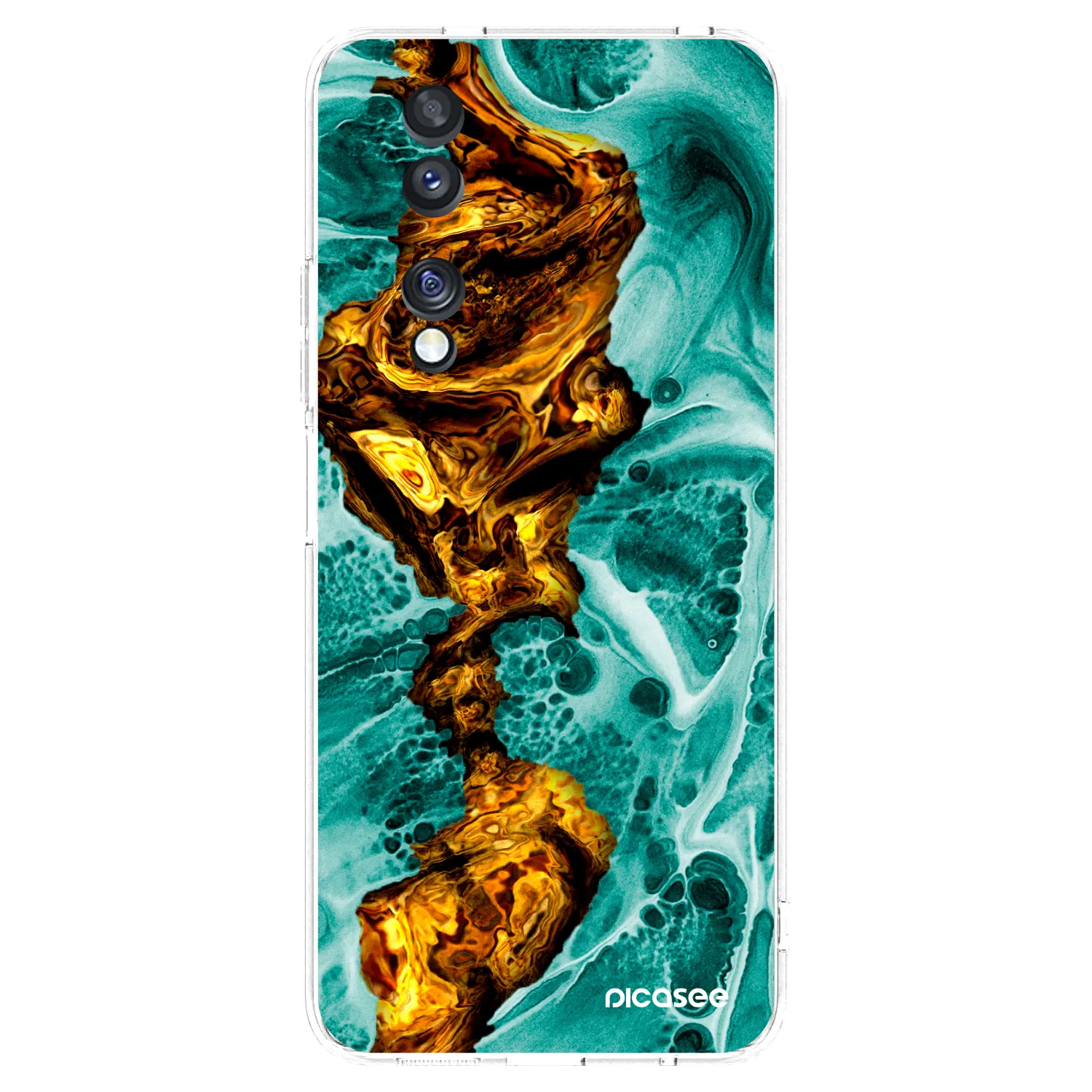 Picasee διαφανής θήκη σιλικόνης Honor 70 - Goldsky