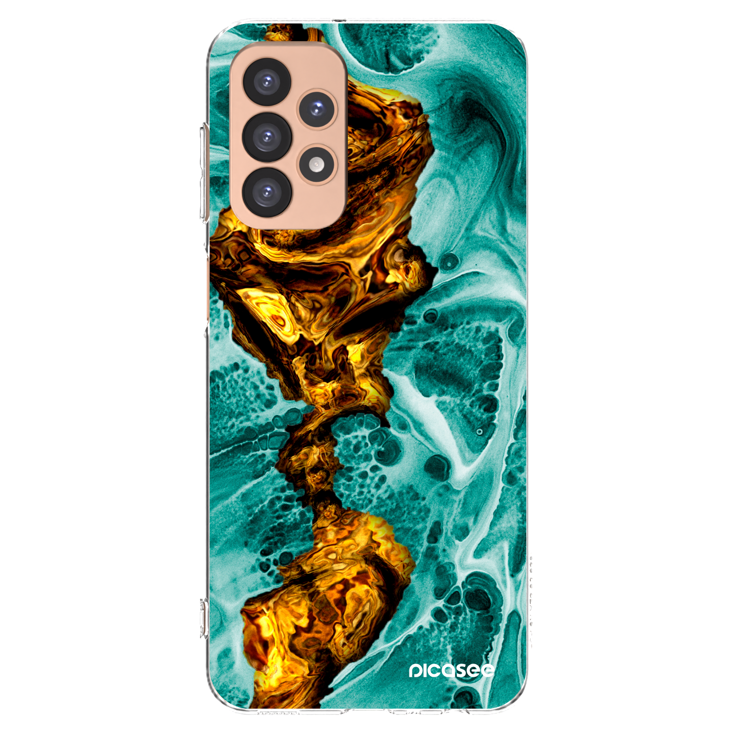 Picasee διαφανής θήκη σιλικόνης Samsung Galaxy A23 A236B 5G - Goldsky