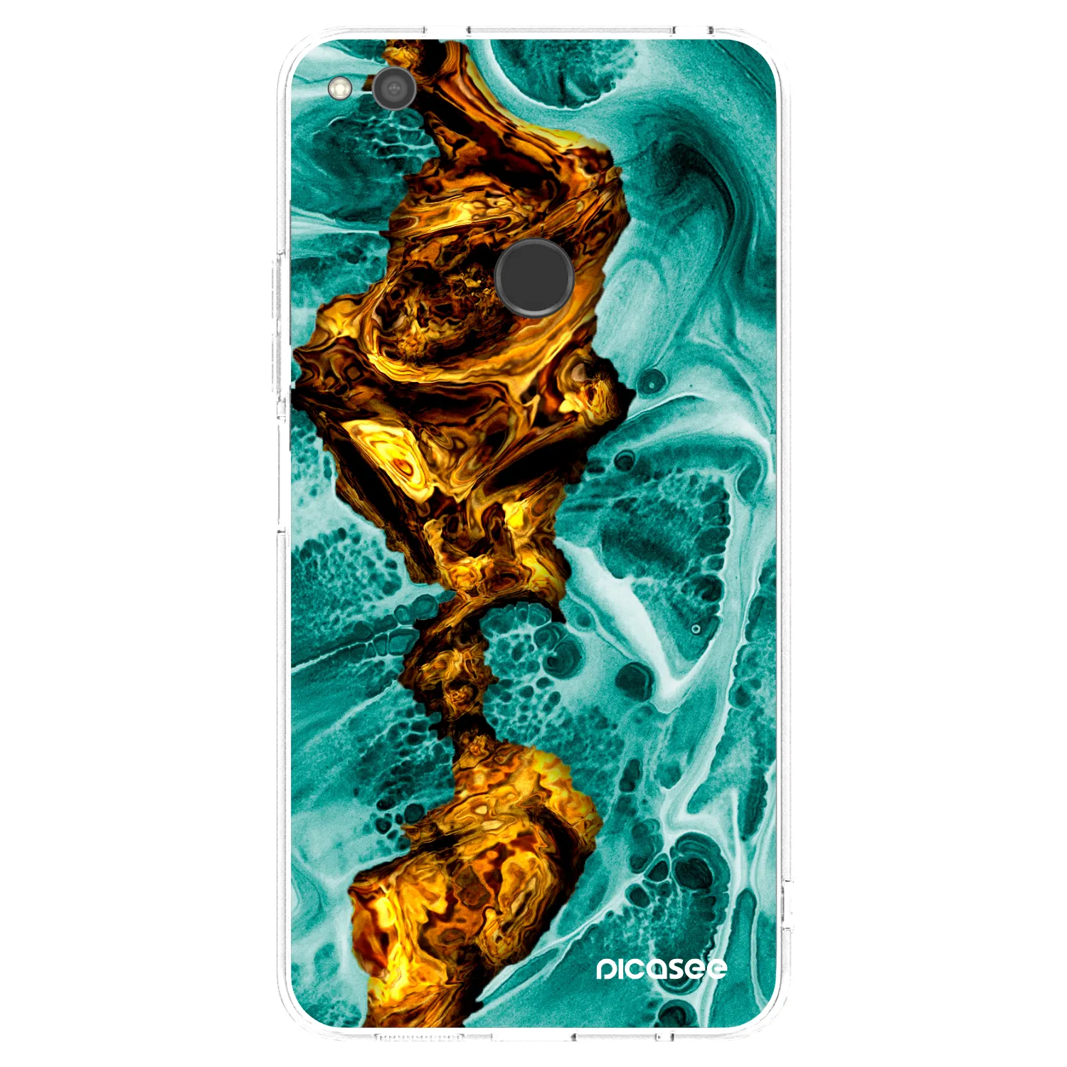 Picasee διαφανής θήκη σιλικόνης Huawei P9 Lite 2017 - Goldsky