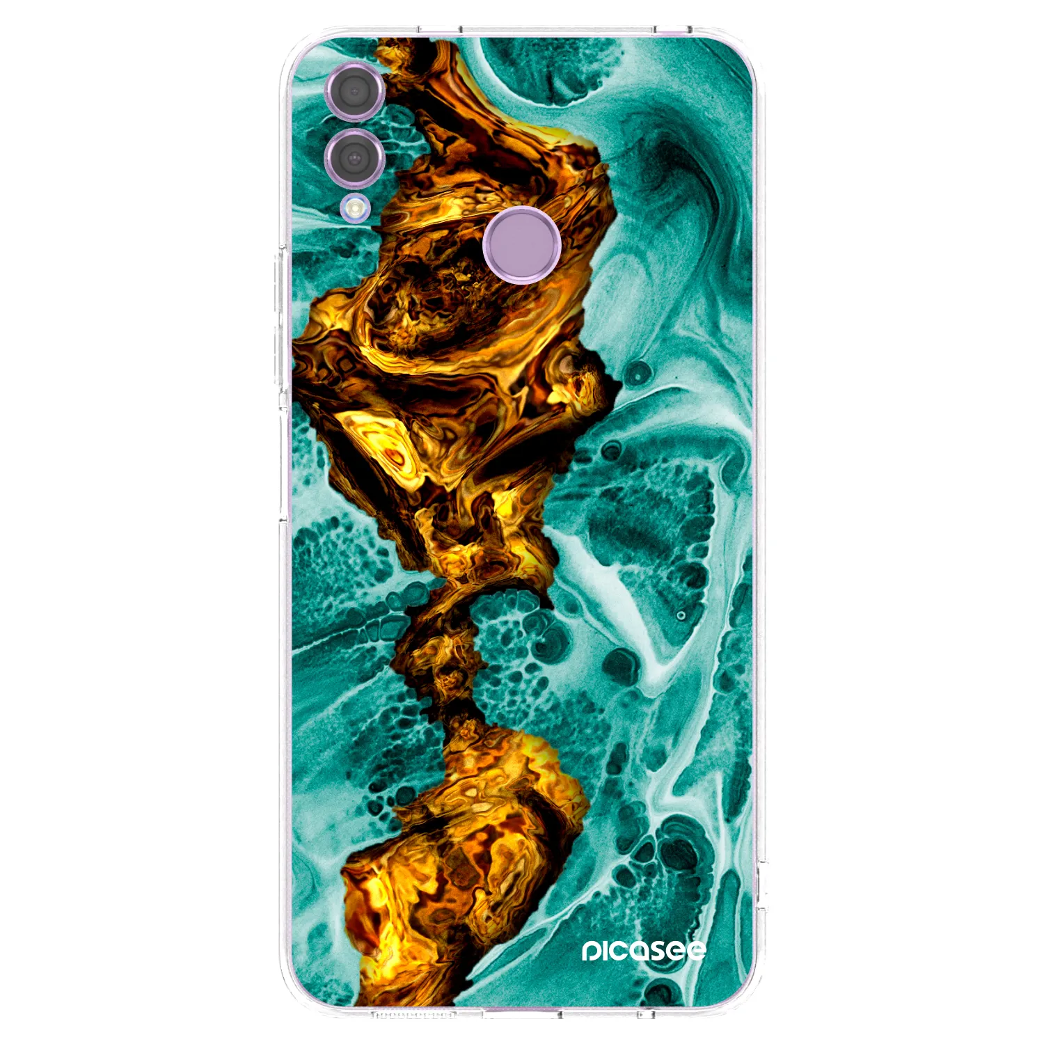 Picasee διαφανής θήκη σιλικόνης Honor 8X - Goldsky