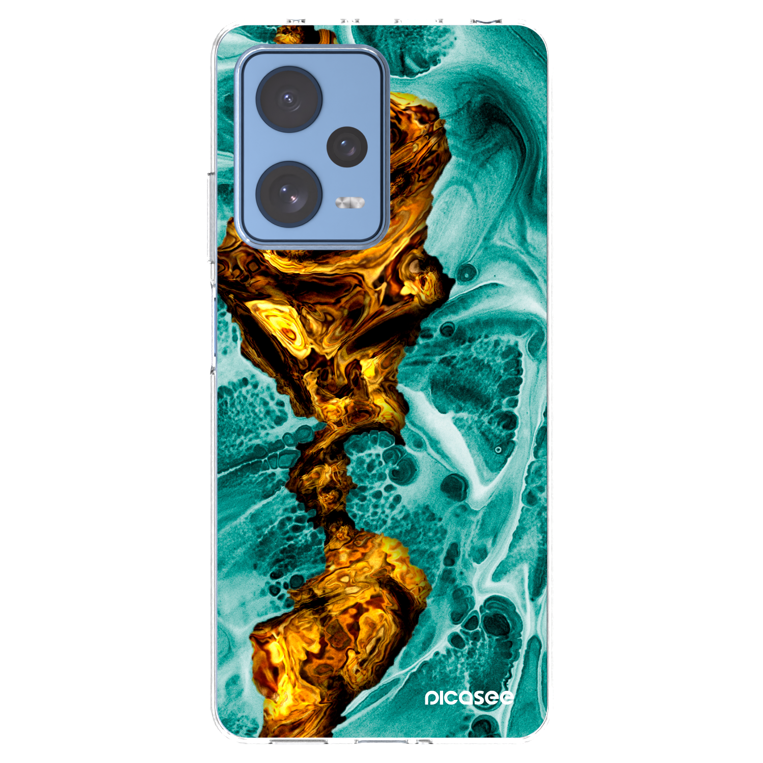 Picasee διαφανής θήκη σιλικόνης Xiaomi Redmi Note 12 Pro 5G - Goldsky
