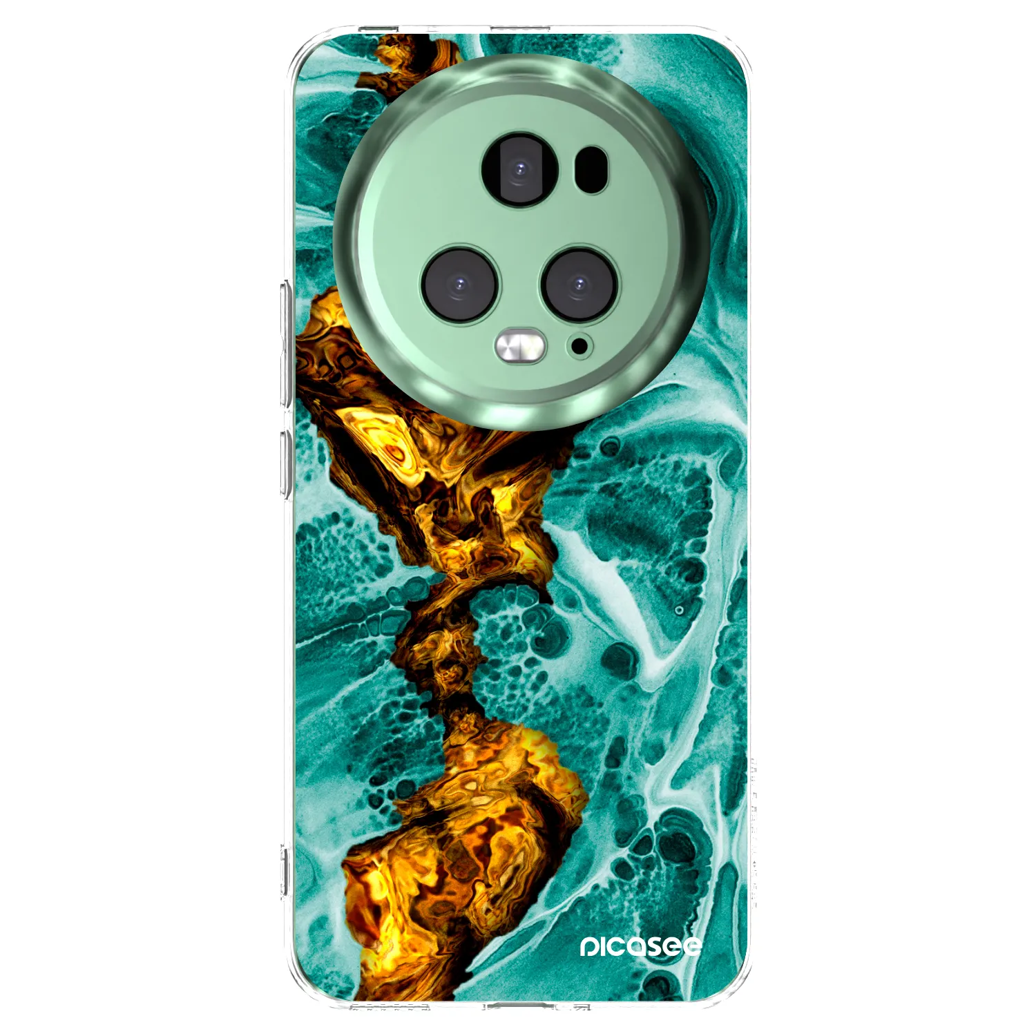 Picasee διαφανής θήκη σιλικόνης Honor Magic5 Pro - Goldsky