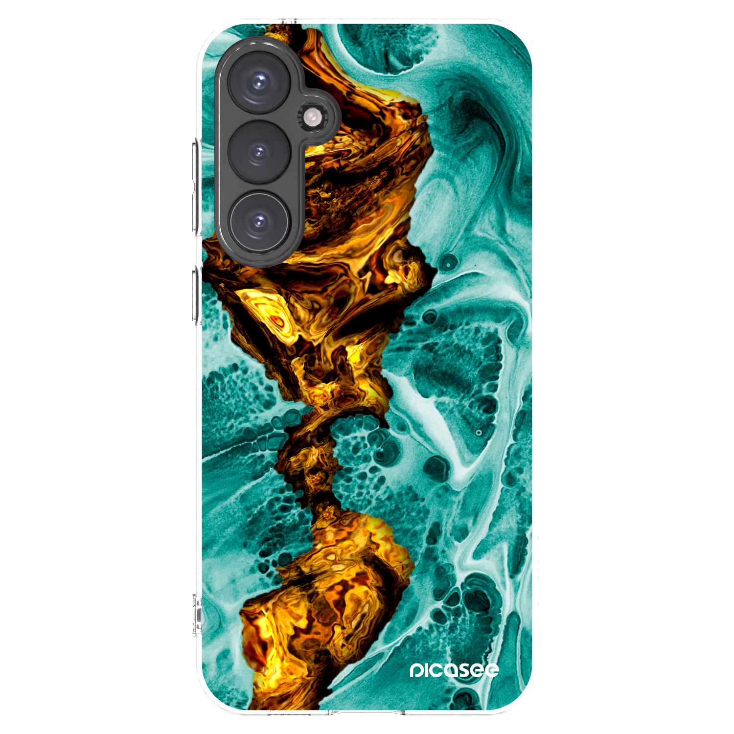 Picasee διαφανής θήκη σιλικόνης Samsung Galaxy S23 FE S711B - Goldsky