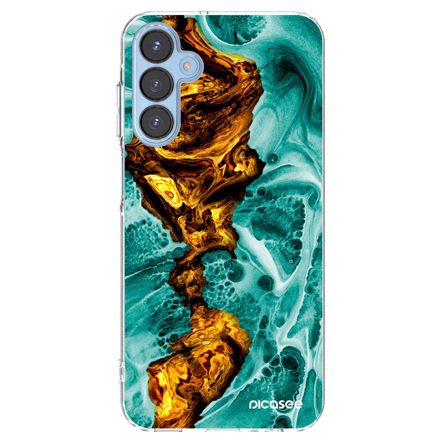 Picasee διαφανής θήκη σιλικόνης Samsung Galaxy A15 A156B 5G - Goldsky