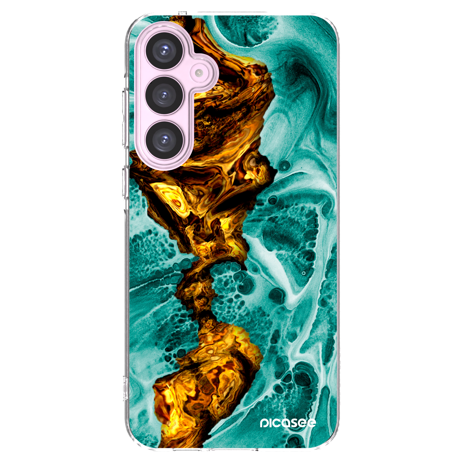 Picasee διαφανής θήκη σιλικόνης Samsung Galaxy A55 5G A556B - Goldsky