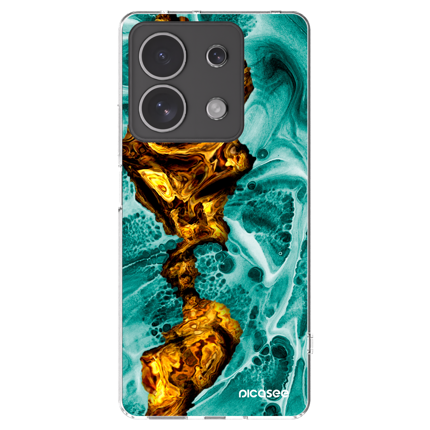 Picasee διαφανής θήκη σιλικόνης Xiaomi Redmi Note 13 4G - Goldsky