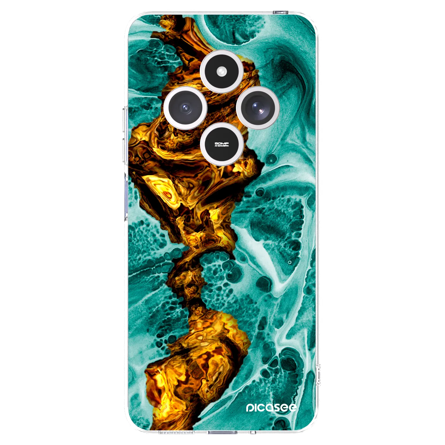 Picasee διαφανής θήκη σιλικόνης Xiaomi Redmi 14C - Goldsky