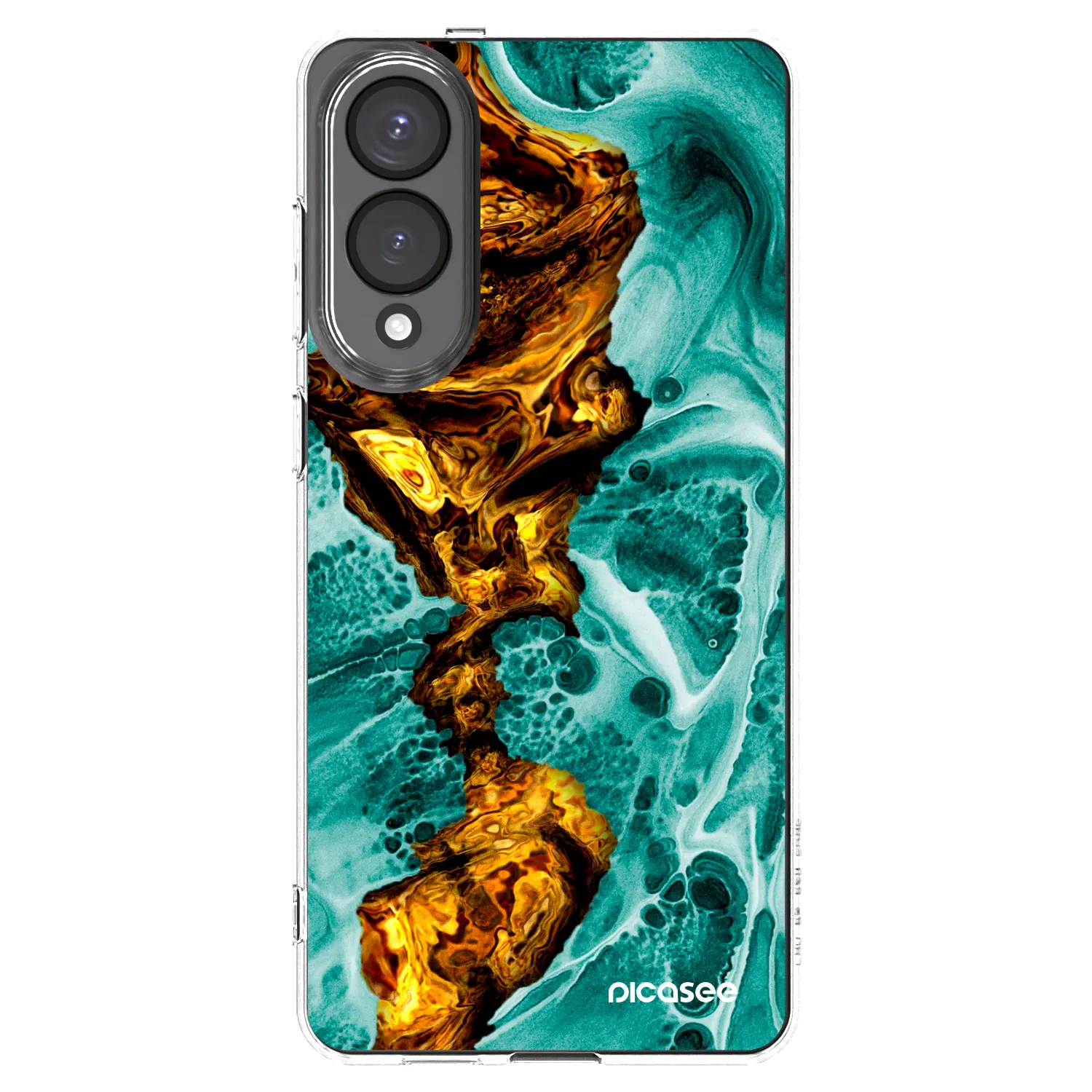 Picasee διαφανής θήκη σιλικόνης Samsung Galaxy S25 Edge 5G - Goldsky