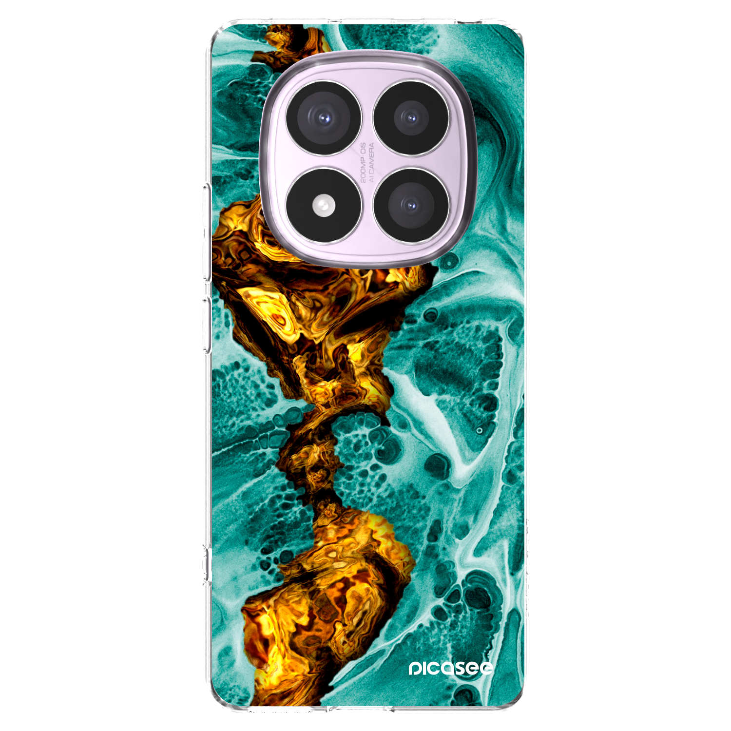 Picasee διαφανής θήκη σιλικόνης Xiaomi Redmi Note 14 Pro 4G - Goldsky