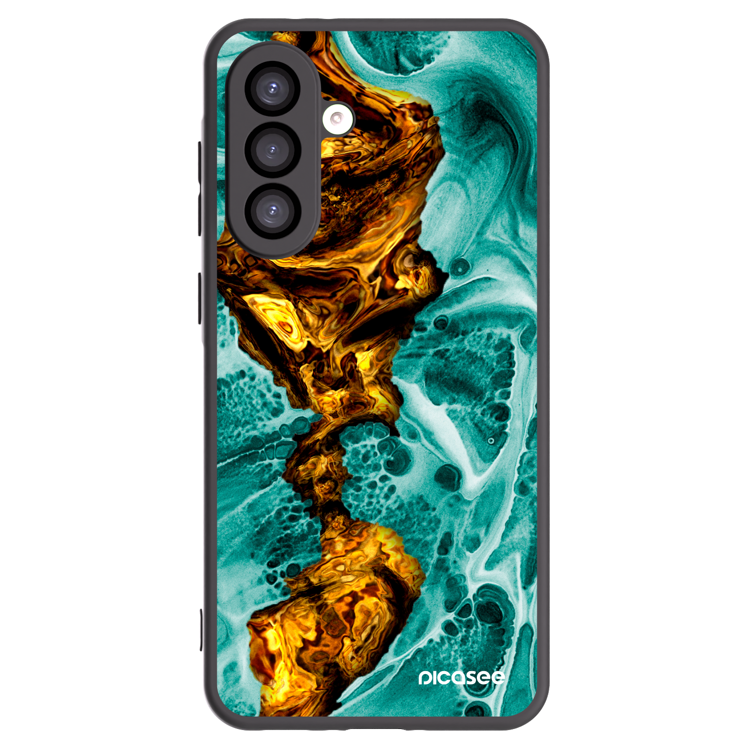 Picasee Μαύρη θήκη σιλικόνης για Samsung Galaxy A26 5G A266B - Goldsky