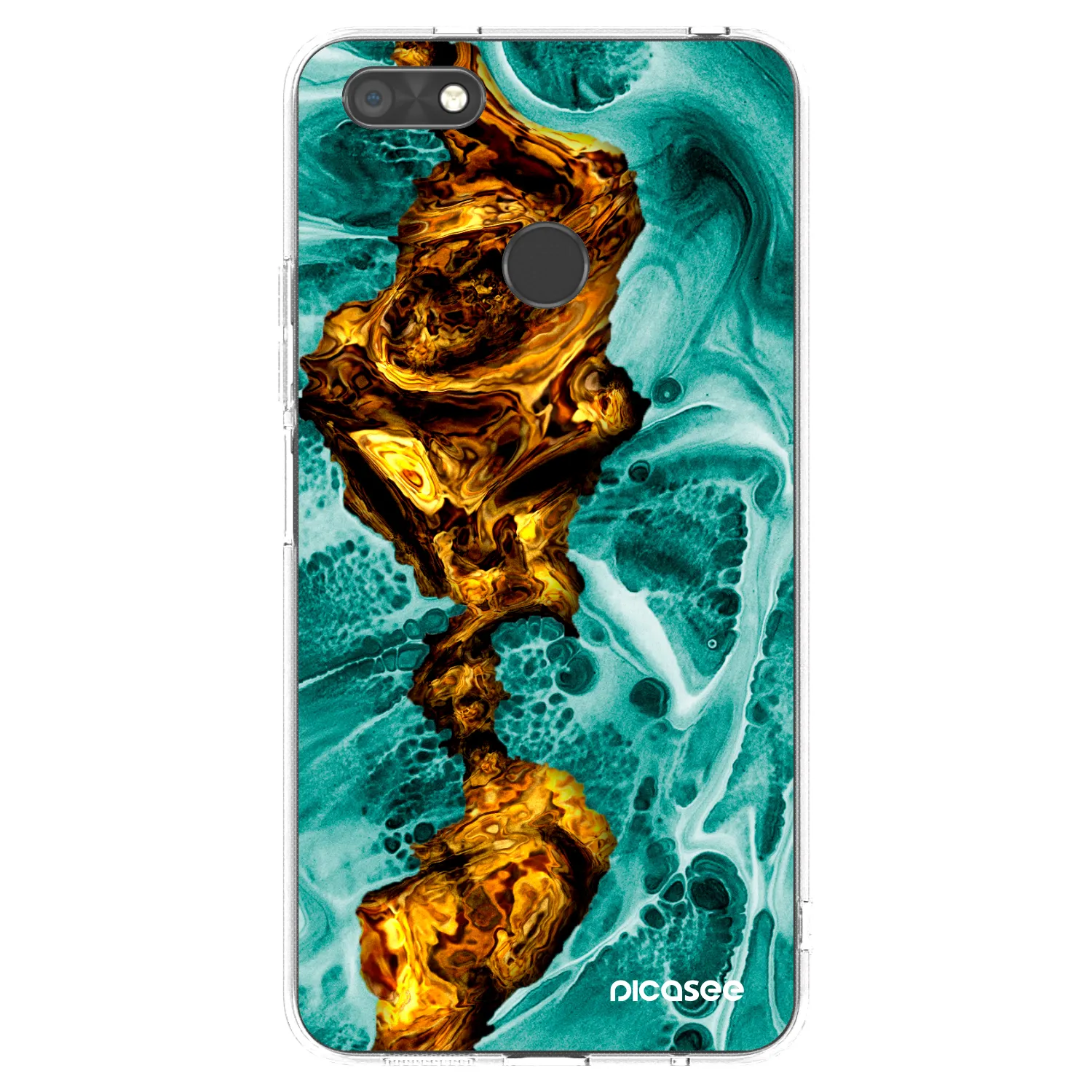 Picasee διαφανής θήκη σιλικόνης Huawei P9 Lite Mini - Goldsky