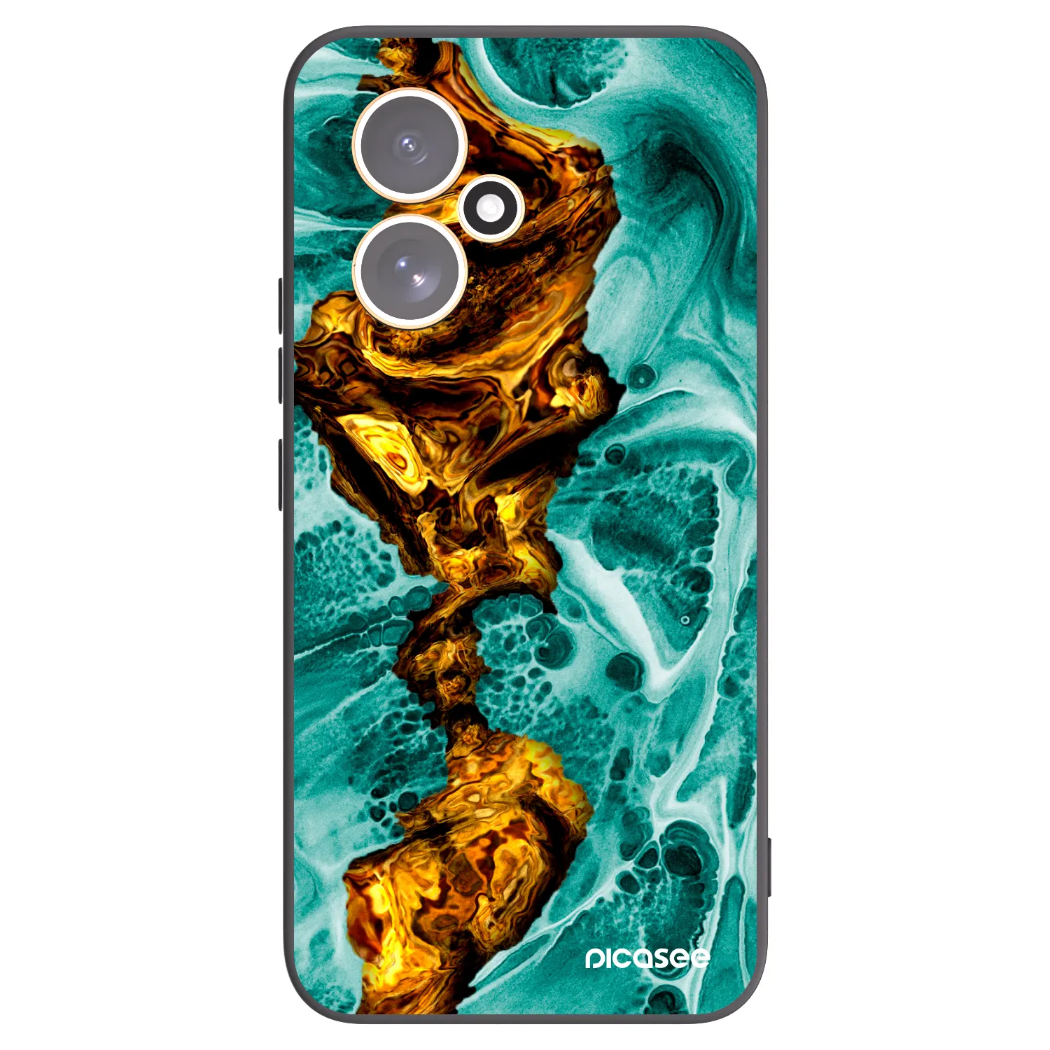 Picasee Μαύρη θήκη σιλικόνης για Honor 400 5G - Goldsky