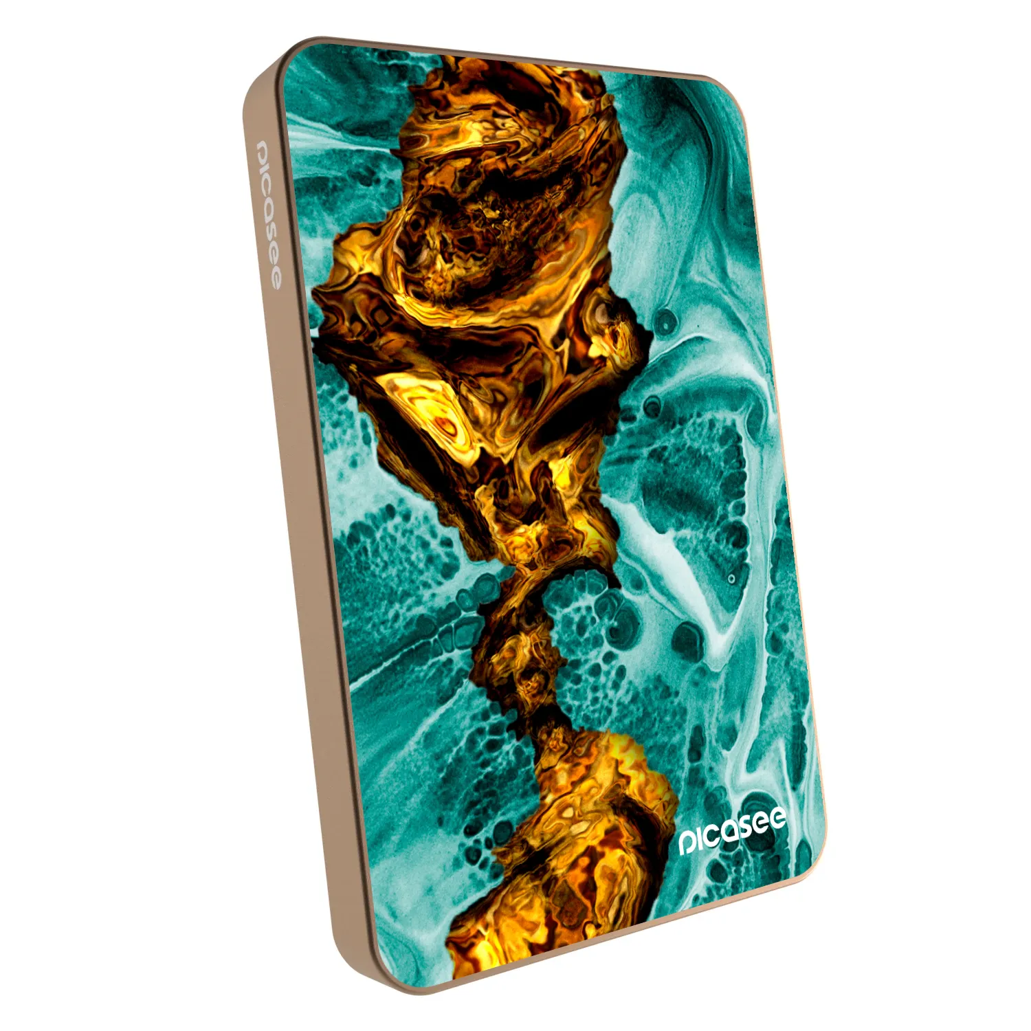 Picasee Powerbank με MagSafe 5 000 mAh Χρυσαφένιος - Goldsky