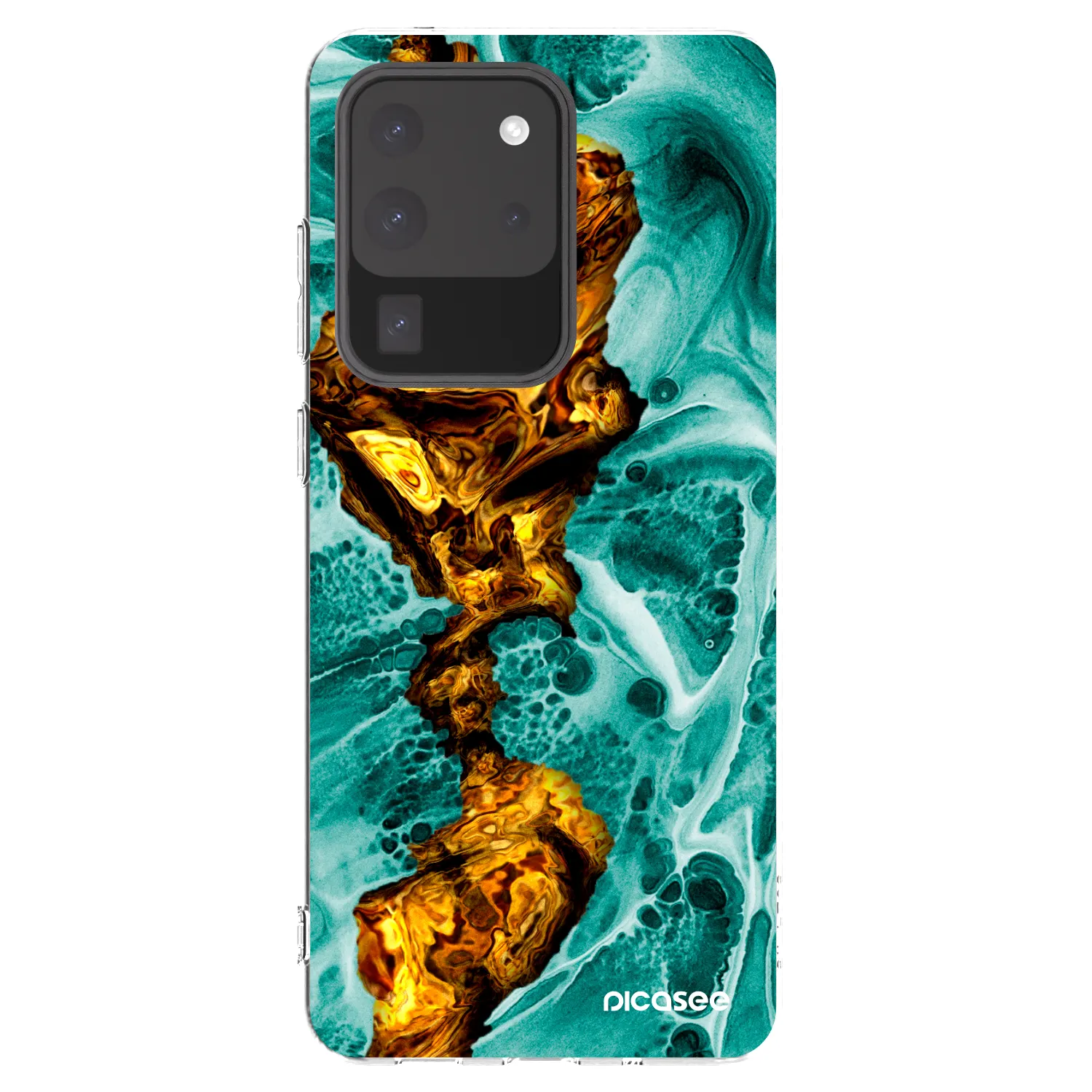 Picasee διαφανής θήκη σιλικόνης Samsung Galaxy S20 Ultra 5G G988F - Goldsky
