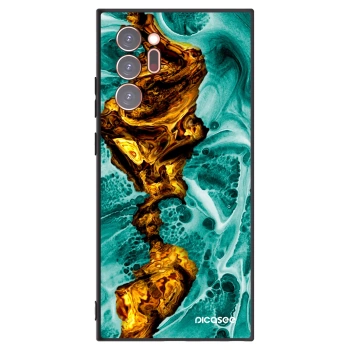 Picasee Μαύρη θήκη σιλικόνης για Samsung Galaxy Note 20 Ultra - Goldsky