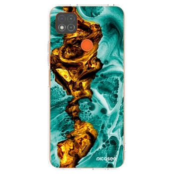 Picasee διαφανής θήκη σιλικόνης Xiaomi Redmi 9C - Goldsky