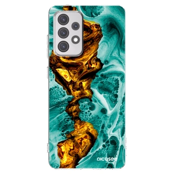 Picasee διαφανής θήκη σιλικόνης Samsung Galaxy A52 5G A525F - Goldsky