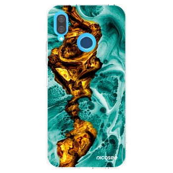 Picasee διαφανής θήκη σιλικόνης Huawei P20 Lite - Goldsky