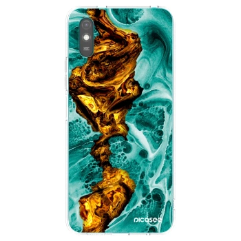 Picasee διαφανής θήκη σιλικόνης Xiaomi Redmi 9AT - Goldsky