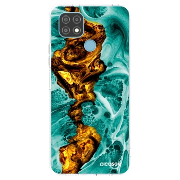 Picasee διαφανής θήκη σιλικόνης Realme C21 - Goldsky