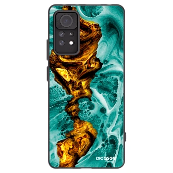 Picasee Μαύρη θήκη σιλικόνης για Xiaomi Redmi Note 11 Pro - Goldsky