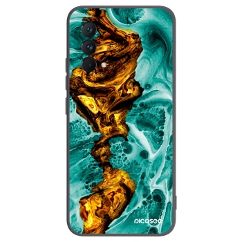 Picasee Μαύρη θήκη σιλικόνης για Realme GT Master Edition 5G - Goldsky