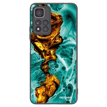 Picasee Μαύρη θήκη σιλικόνης για Xiaomi Redmi Note 11 Pro+ 5G - Goldsky