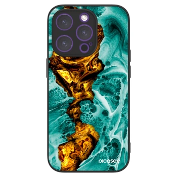 Picasee ULTIMATE CASE MagSafe pro Apple iPhone 14 Pro - Goldsky