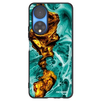 Picasee Μαύρη θήκη σιλικόνης για Honor X7 - Goldsky