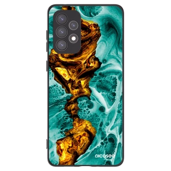 Picasee Μαύρη θήκη σιλικόνης για Samsung Galaxy A73 5G - Goldsky