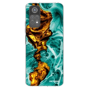 Picasee διαφανής θήκη σιλικόνης Xiaomi Redmi Note 11S 5G - Goldsky