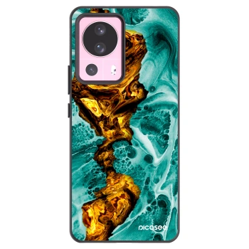 Picasee Μαύρη θήκη σιλικόνης για Xiaomi 13 Lite - Goldsky