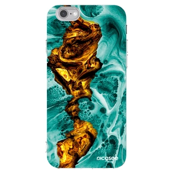 Picasee διαφανής θήκη σιλικόνης Apple iPhone 6/6S - Goldsky