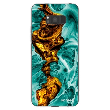 Picasee διαφανής θήκη σιλικόνης Samsung Galaxy S8 G950F - Goldsky