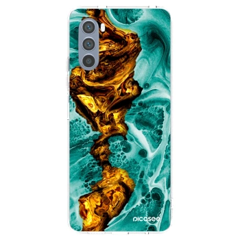 Picasee διαφανής θήκη σιλικόνης Motorola Moto G62 - Goldsky