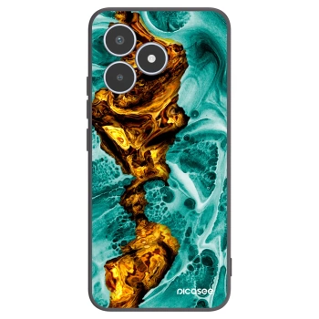 Picasee Μαύρη θήκη σιλικόνης για Realme C53 - Goldsky