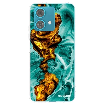 Picasee διαφανής θήκη σιλικόνης Motorola Edge 40 Neo - Goldsky