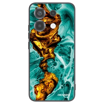 Picasee Μαύρη θήκη σιλικόνης για Xiaomi Poco X6 - Goldsky