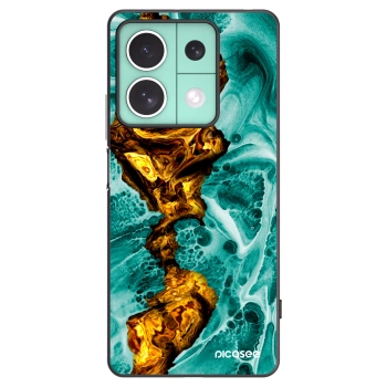 Picasee Μαύρη θήκη σιλικόνης για Xiaomi Redmi Note 13 5G - Goldsky