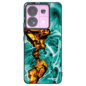 Picasee Μαύρη θήκη σιλικόνης για Xiaomi Redmi Note 13 Pro 5G - Goldsky