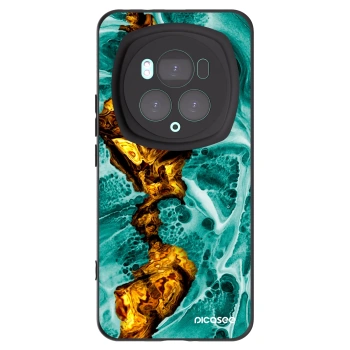 Picasee Μαύρη θήκη σιλικόνης για Honor Magic6 Pro - Goldsky