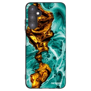 Picasee Μαύρη θήκη σιλικόνης για Samsung Galaxy A05s A057G - Goldsky